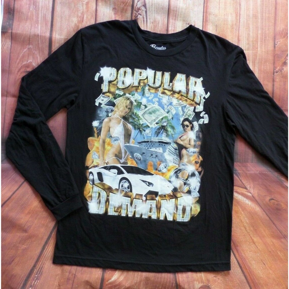 Popular Demand Graphic Shirt Money Ladies Lambo M